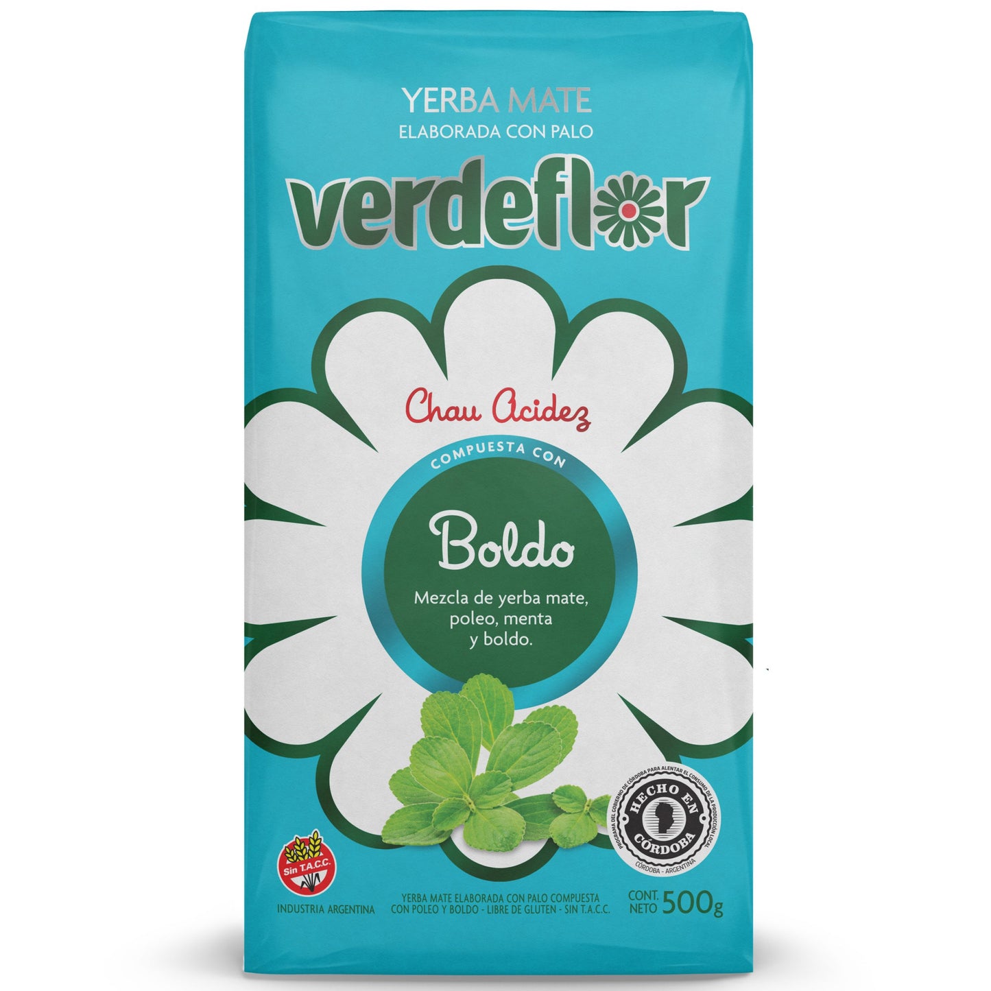 Yerba Mate Verdeflor Boldo 500Gr