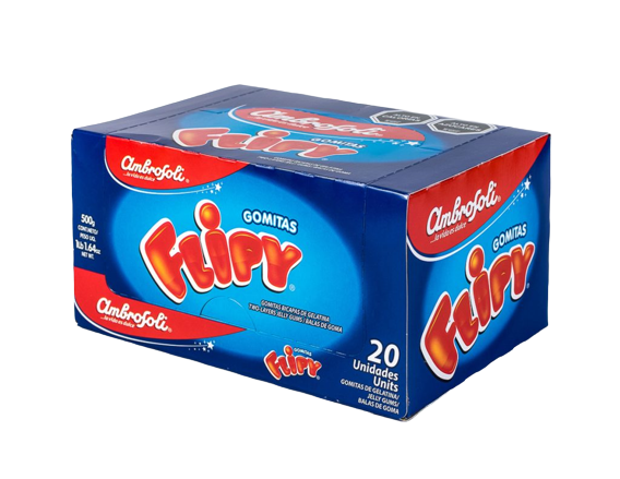 Gomitas Flipy 500g 20 unidades de 90Gr Ambrosoli