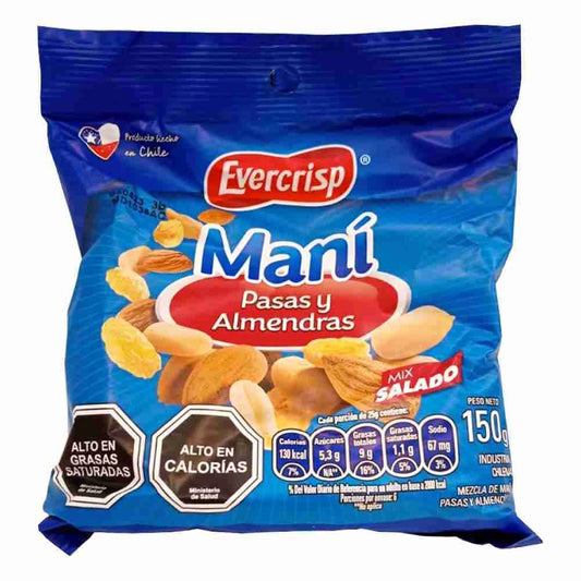 Mani Almend.Pasas 150G Everc