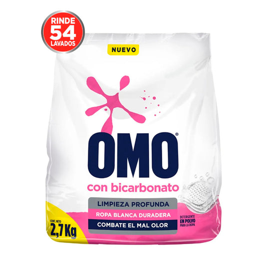 Omo 2.7Kg Matic Con Bicarbonato Bolsa
