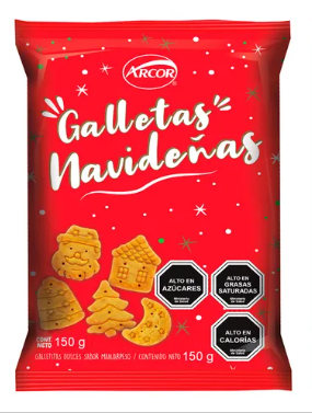 Galletas Navideñas Sabor Manjar 150 G