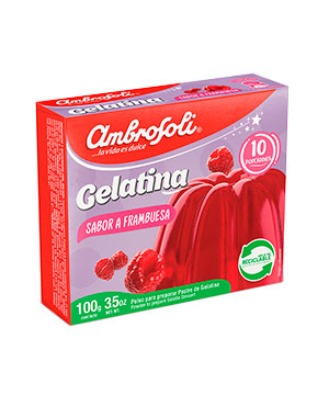 Gelatina 100G Ambrosoli Frambuesa