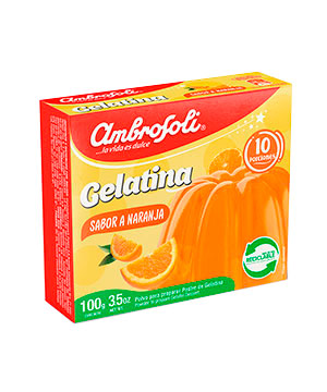 Gelatina 100G Ambrosoli Naranja