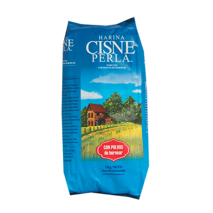 Harina Cisne Con Polvos De Hornear 1Kg